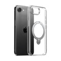 TORRAS Ostand Q3 Spin clear iPhone 16e/17e case with integrated magnetic rotating stand.