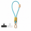 Star Travel Braided Wrist Phone Strap - green