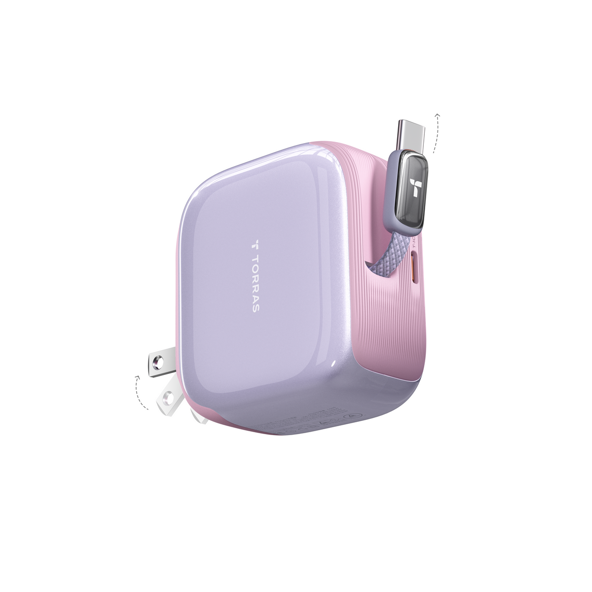 [US Plug] FlexLine Pro Retractable Fast Charger 60W