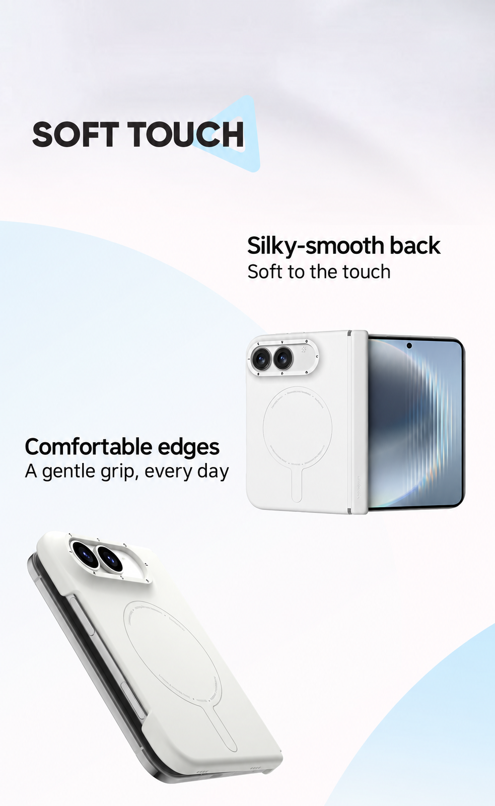 YOUNGKIT iPhone Duo soft touch back and comfortable case edges